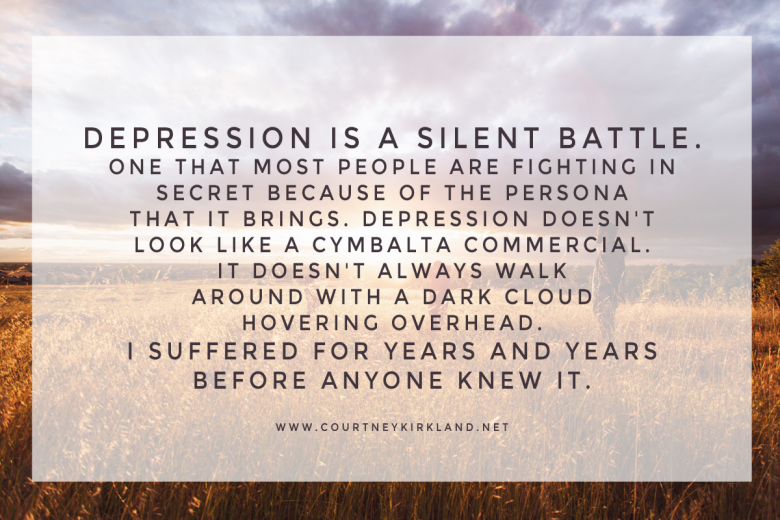 Depression is a Silent Battle via @CourtneyKirklnd
